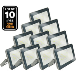 10 Projecteurs led 20W ProLine Blanc froid 6500K Haute Luminosité
