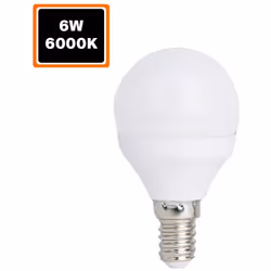 Ampoule LED 6W E14 Blanc Froid fait partie d'une vaste gamme de lampes d'ambiance à LED, de longue durée et faible consommati ...