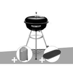 Barbecue Weber Compact Kettle 47 cm + Housse + Plancha - TU