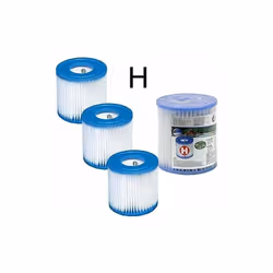Cartouches de filtration H INTEX - Lot de 3 Les cartouches de filtration H INTEX sont essentielles pour maintenir une eau pro ...