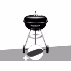 Barbecue charbon Weber Compact Kettle Ø 47 cm Pour un hotdog, un hamberger ou des grillades de viande ou de légumes, le barbe ...
