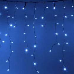 Silamp - Guirlande led Rideaux 140LED 220V 3m IP44 8 modes - Bleu - silam