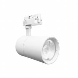 Silamp - Spot led sur Rail 30W 80° Compact Monophasé blanc - Blanc Froid 6000K - 8000K