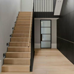 Silamp - Balise led Saillie 3W 220V 120° Rond Noir IP44 pour Escalier - b