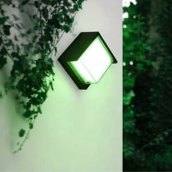 Silamp - Applique led Connectée WiFi rgbw 12W IP54 Carrée avec Cache - si