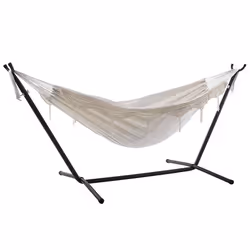 Vivere UHSDO8-00, Hamac avec cadre, 204,12 kg, 1 personne(s), Coton, Acier, Beige, Acier