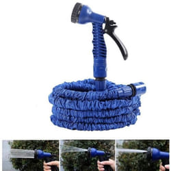 Hobbytech - Tuyau arrosage bleu 7 fonctions extensible, longueur maxi 30 m