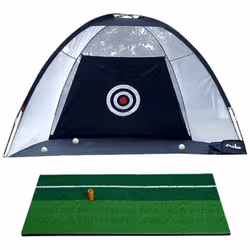 Filet dentraînement de golf Putting cage portable avec cible pour le bureau et extérieur dimensions 100x150cm + Mini Tapis de ...