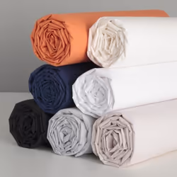 Drap Housse 160 x 200 cm 100% coton 57 fils / cm  - Envoi Aléatoire - HOMEROKK