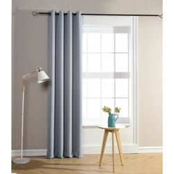 2 Rideaux occultant 140x260cm GRIS CLAIR. Ces rideaux sont en 100% polyester - HOMEROKK