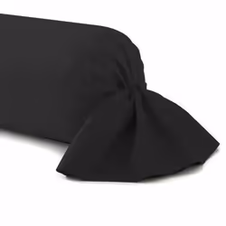 Taie de traversin - HOMEROKK - 45x205 cm - 100% Coton - Noir - Tissu résistant
