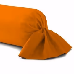 Taie de traversin - HOMEROKK - 45 x 135 cm - 100% coton - Orange - Tissu résistant
