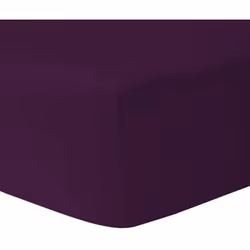 Drap housse 2 x 80 x 200 cm 100 % coton PRUNE - HOMEROKK