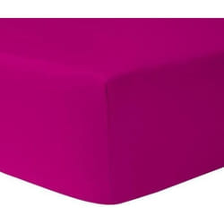 Drap housse 2 x 80 x 200 cm 100 % coton FUSHIA - HOMEROKK