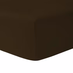 Drap housse double 70 x 190 cm 100 % coton CHOCO - HOMEROKK