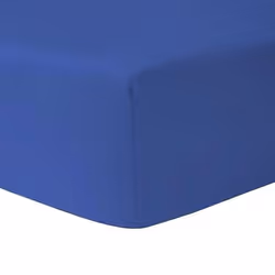 Drap Housse 200 x 200 cm - BLEU OCEAN 100 % coton 57 fils / cm - HOMEROKK