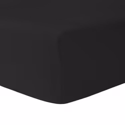 Drap Housse 140 x 200 cm 100 % coton Noir - HOMEROKK