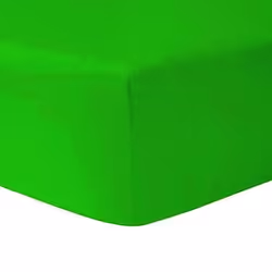 Drap Housse 140 x 190 cm - Vert Anis 100% coton 57 fils / cm - HOMEROKK