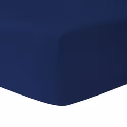 Drap Housse 90 x 200 cm 100 % coton Bleu Marine - HOMEROKK