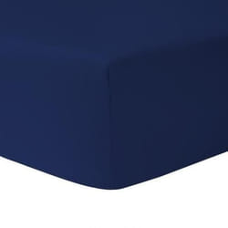 Drap Housse 90 x 200 cm 100 % coton Bleu Marine - HOMEROKK