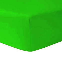 Drap Housse 90 x 190 cm - VERT ANIS 100 % coton 57 fils / cm - HOMEROKK