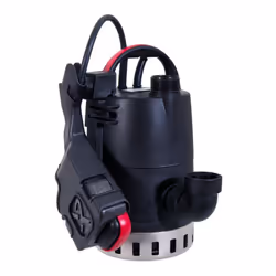 Cette pompe de relevage de marque Grundfos, modèle UNILIFT CC avec bras de guidage et maintien du flotteur est une pompe subm ...