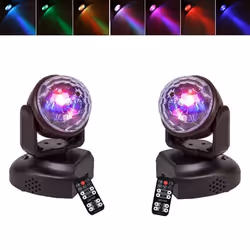 JEUX DE LUMIERE PACK DE 2 LYRES LMH LED PUISSANTES BAR CLUB DISCO SOIREE PA SONO ANNIVERSAIRE CADEAUX