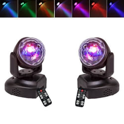 JEUX DE LUMIERE PACK DE 2 LYRES LMH LED PUISSANTES BAR CLUB DISCO SOIREE PA SONO ANNIVERSAIRE CADEAUX
