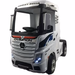 Camion électrique pour enfant Mercedes-Benz Actros - Blanc - 12 volts