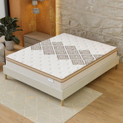Matelas RESSORTS ENSACHÉS 140x200cm NOVEMBER Errakis Hybrid: indépendance de Couchage 7 zones + HD35Kg EXTRÊMEMENT DURABLE- Ép 28cm
