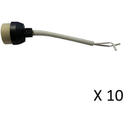 Hobbytech - Lot de 10 Douilles GU10 en céramique pour halogène et spot 2A 250V avec câbles