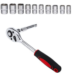 Hobbytech - Cliquet 1-2pouces et douilles 6 pans Chrome Vanadium Lot de 12 pièces