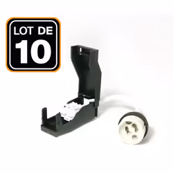 Description générale Ce lot de 10 douilles GU10 en céramique automatique 230V de classe 2 est conçu pour un montage facile et ...