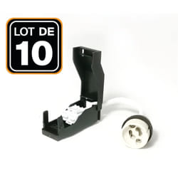 Europalamp - 10 Douilles GU10 Céramique Automatique 230V classe 2