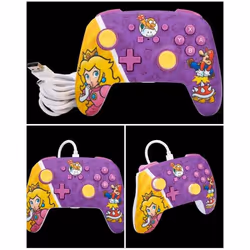 Manette de jeu - Nintendo - Princesse Peach Battle - Filaire - Couleur violette - Officielle