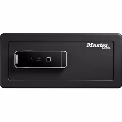 MASTER LOCK LX110BEURHRO, Coffre-fort indépendant, Noir, 2 clés, Lecteur d'empreinte digitale, 25,4 L, A poser/à emmurer, Bat ...