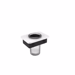 Support avec verre à brosse à dents en verre dépoli - à fixer dans les portes-serviettes SDLHH45 et SDLHH60 Avec le support S ...
