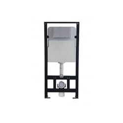 Bâti-support pour wc suspendu G3004A avec plaque de déclenchement - modèle sélectionnableModèle 4112 blanc mat - Bernstein
