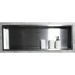 Niche murale de douche, étagère encastrable douche acier inox - 90x30x10cm - BS903010Acier brossé - Bernstein