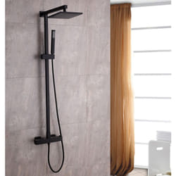 Colonne de douche thermostatique murale laiton + tête de douche 20x20cm - 110x15cm - sedal 8921B20x20cm - Bernstein