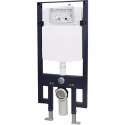 UNIVERSEL : Ce kit d'installation pour toilettes suspendus de haute qualité permet d'installer sur mur porteur ou non-porteur ...