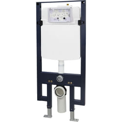 Bernstein - Bâti-support wc, Panneau de fixation toilettes suspendus réglable avec plaque de commande - G3004AModèle 4111 satin