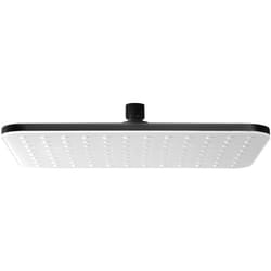 Bernstein - Tête de douche rectangulaire NT201 - 30 x 22 cm - couleur chrome ou noir sélectionnable Noir