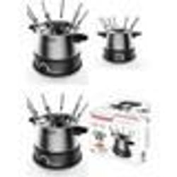 Appareil à Fondue - Inox - 1500W - 8 Personnes - Capacité 14L - Thermostat Réglable