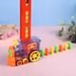 Domino Express train domino électrique jouets éducatifs pour les enfants de plus de 3 ans (60 dominos)
