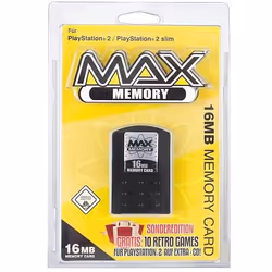 Datel Max Memory Card, 16MB, 16 Mo, Carte mémoire PlayStation 2
