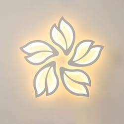 Goeco - Plafonnier led 65W, Creative Fleur de Forme Lampe de Plafond Moderne, Lustre Plafonnier pour Salon, Chambre, Couloir, Salle à Manger, Cuisine