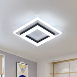 Description générale La lampe à LED moderne présente un design carré élégant et simple, idéal pour l'éclairage tout en servan ...