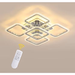 [Dimmable]: Ce plafonnier LED est dimmable, vous pouvez non seulement choisir la couleur de la lumière différente (blanc chau ...