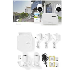 Système de surveillance - SmartLife - 2 caméras - Full HD 1080p - Vision nocturne - Blanc